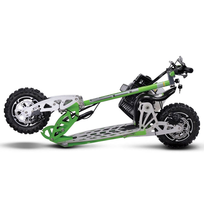 MotoTec/UberScoot 70x 2-Speed Gas Scooter Green Evo-70x_Green