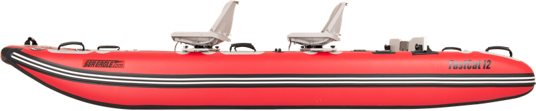 Sea Eagle FastCat12™ Catamaran Inflatable Boat Swivel Seat Canopy Pkg  FASTCAT12K_SWC