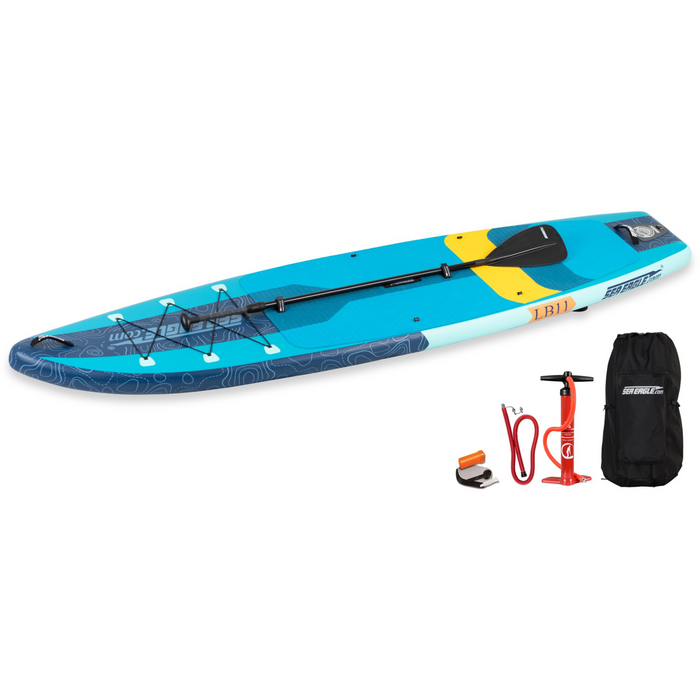 Sea Eagle LongBoard 11 Inflatable Paddleboard Start Up Pkg 5" DS  LB11K_ST