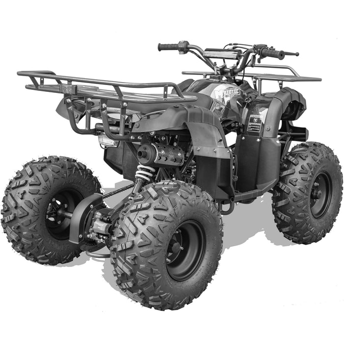 MotoTec Bull 125cc 4-Stroke Kids Gas ATV (Restricted Speed: 14 MPH - Factory Set) Black  MT-ATV-Bull-125cc_Black