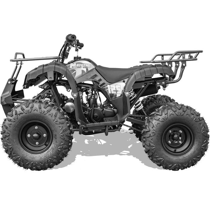 MotoTec Bull 125cc 4-Stroke Kids Gas ATV Black  MT-ATV-Bull-125cc_Black