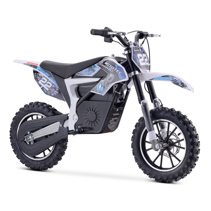 MotoTec 36v 500w Demon Electric Dirt Bike Lithium (Speeds: 5, 10,& 16 MPH 3 speeds, selectable with key lock) MT-Dirt-Lithium