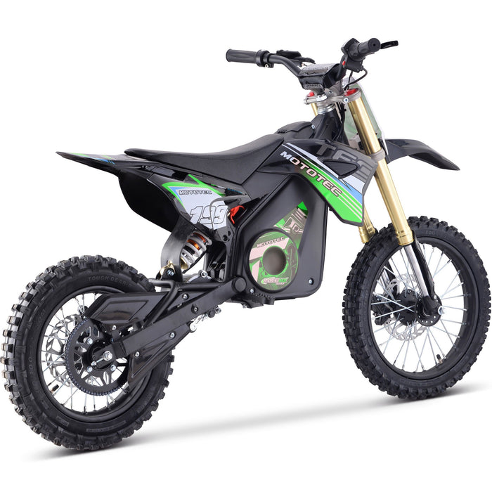 MotoTec 48v Pro Electric Dirt Bike 1600w Lithium (Top Speed: 5 - 24 MPH -adjustable with variable knob) MT-Dirt-Pro-1500