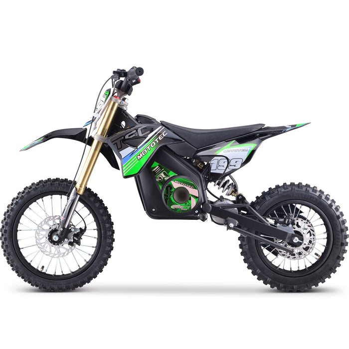 MotoTec 48v Pro Electric Dirt Bike 1600w Lithium (Top Speed: 5 - 24 MPH -adjustable with variable knob) MT-Dirt-Pro-1500