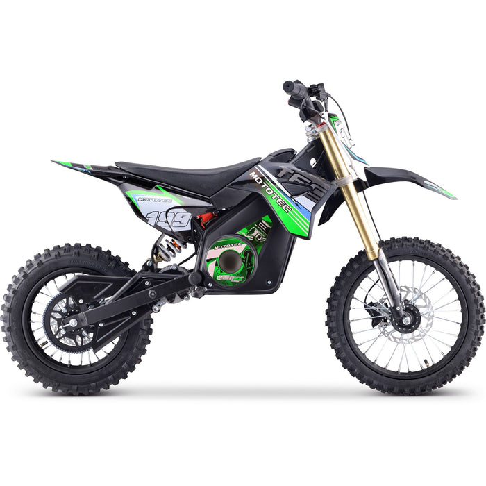 MotoTec 48v Pro Electric Dirt Bike 1600w Lithium (Top Speed: 5 - 24 MPH -adjustable with variable knob) MT-Dirt-Pro-1500