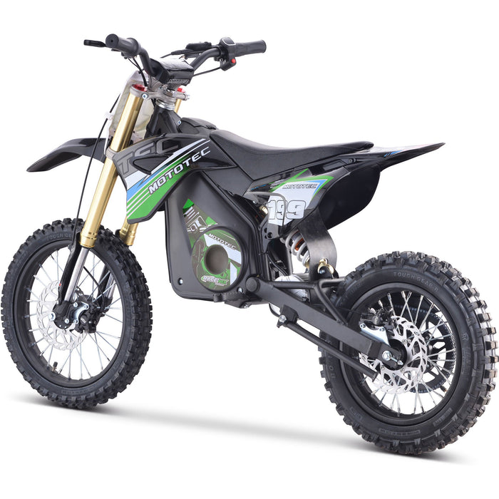 MotoTec 48v Pro Electric Dirt Bike 1600w Lithium (Top Speed: 5 - 24 MPH -adjustable with variable knob) MT-Dirt-Pro-1500