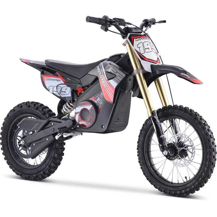 MotoTec 48v Pro Electric Dirt Bike 1600w Lithium (Top Speed: 5 - 24 MPH -adjustable with variable knob) MT-Dirt-Pro-1500