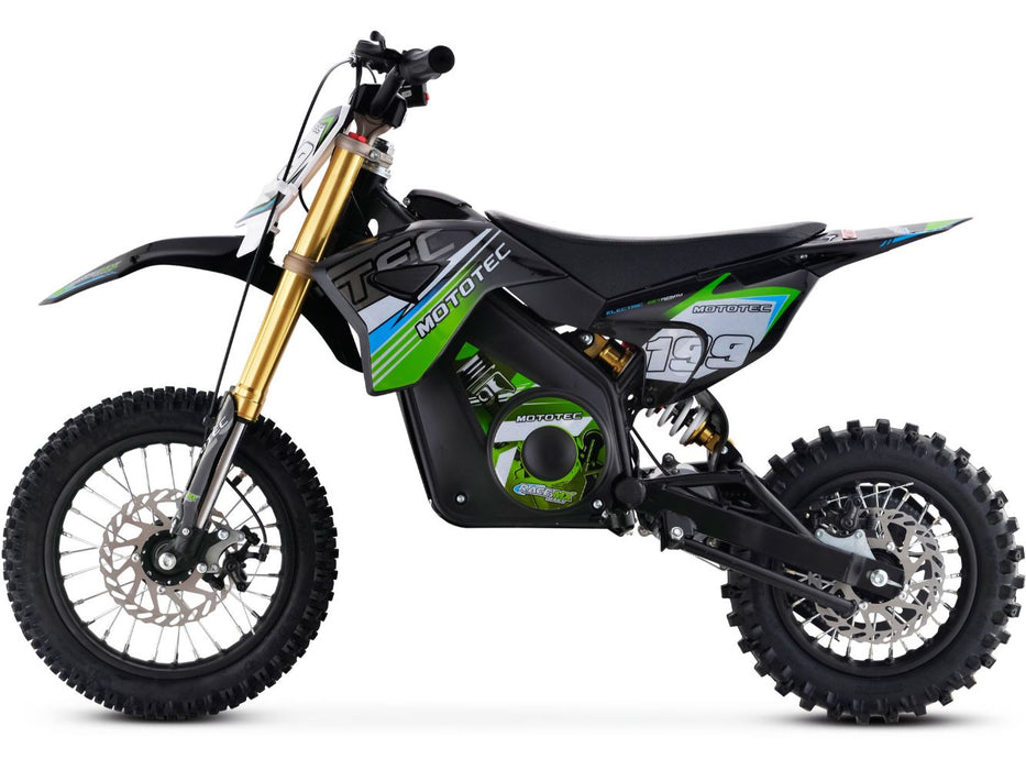 MotoTec 36v Pro Electric Dirt Bike 1000w Lithium (Top Speed: 5 - 18 MPH - adjustable with variable knob) MT-Dirt-Pro