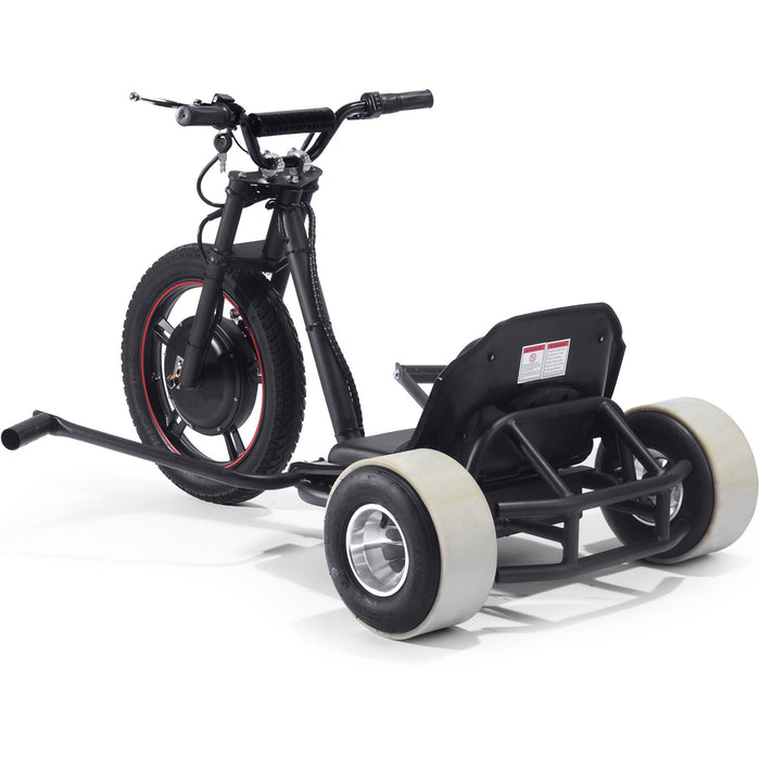 MotoTec Drifter 48v 800w Electric Trike Lithium (Rated Speed: 22 MPH - weight dependent) MT-Drifter-800-Lithium_Black