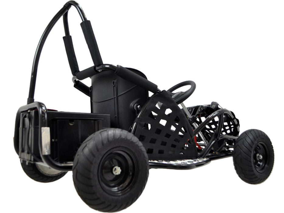 MotoTec Off Road Electric Go Kart 48v 1000w (Adjustable Speeds: 10mph, 15mph, 20mph) Black  MT-GK-01_Black