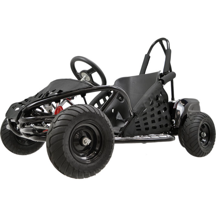 MotoTec Off Road Electric Go Kart 48v 1000w Black  MT-GK-01_Black