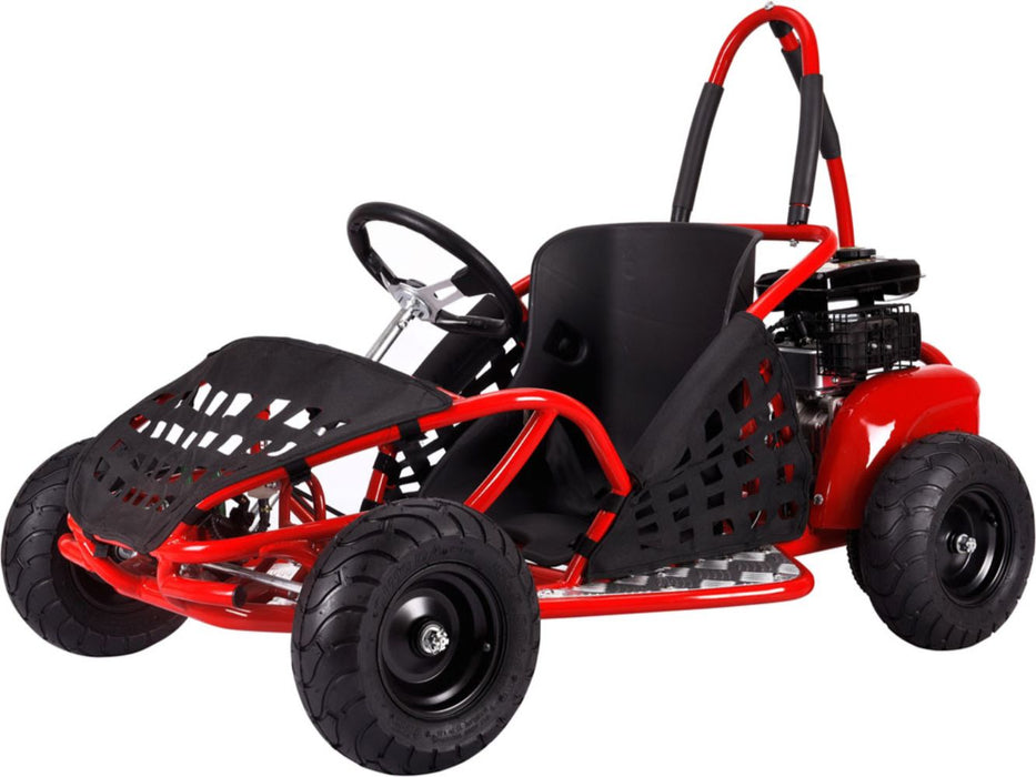 MotoTec Off Road Gas Go Kart 79cc (Top Speed: 20mph - weight dependent) Red  MT-GK-05_Red