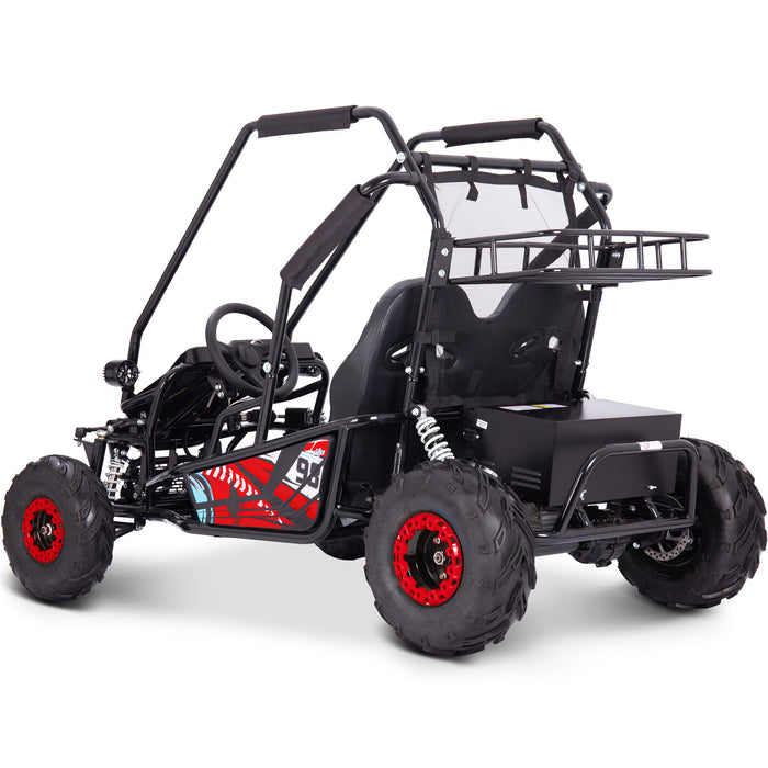 MotoTec Mud Monster XL 72v 2000w Electric Go Kart Full Suspension (Top Speed: 25mph  - 10-20-25 selectable speeds) Red  MT-Mud-XL-72v-2000w_Red