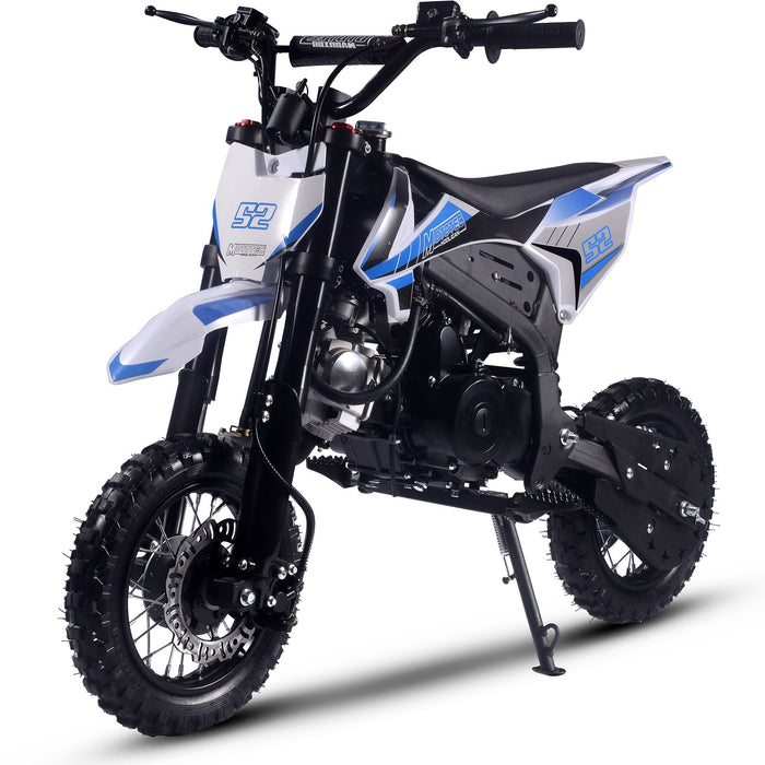 MotoTec Hooligan 72cc 4-Stroke Gas Dirt Bike Blue  MT-Hooligan-72cc_Blue