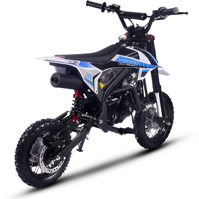 MotoTec Hooligan 72cc 4-Stroke Gas Dirt Bike (Top speed: 33 mph) Blue  MT-Hooligan-72cc_Blue