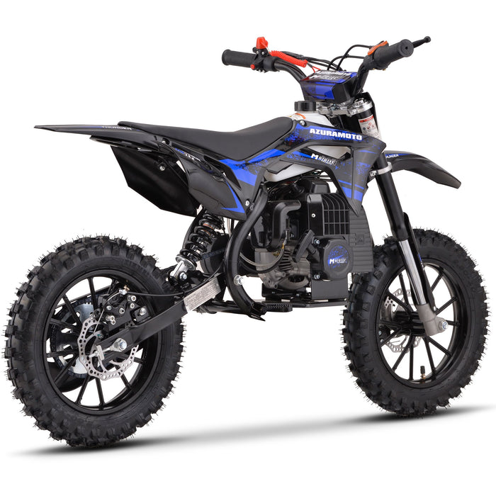 MotoTec Thunder 50cc 2-Stroke Kids Gas Dirt Bike Blue  MT-Thunder-50cc_Blue