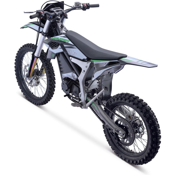 MotoTec Venom 72v 12000w Electric Dirt Bike (Max Speed: 77mph -125KM/H) White  MT-Venom-72v-12000w_White