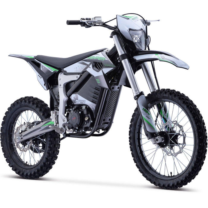 MotoTec Venom 72v 12000w Electric Dirt Bike White  MT-Venom-72v-12000w_White