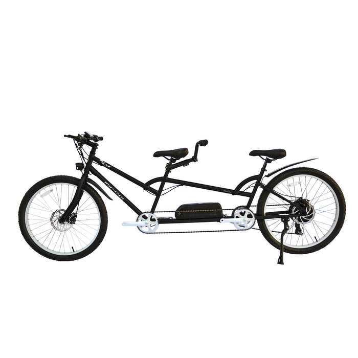 Micargi Raiatea 500W Tandem E Bike (Max Speed with Throttle 28KM/H - Limited) Color: Black   EB-RAIATEA-F-BK