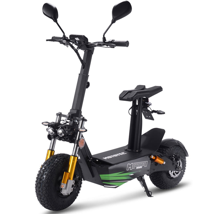 MotoTec Mars 60v 3500w Electric Scooter Black Top Speed: 32 MPH(weight dependent)  MT-Mars-3500w_Black