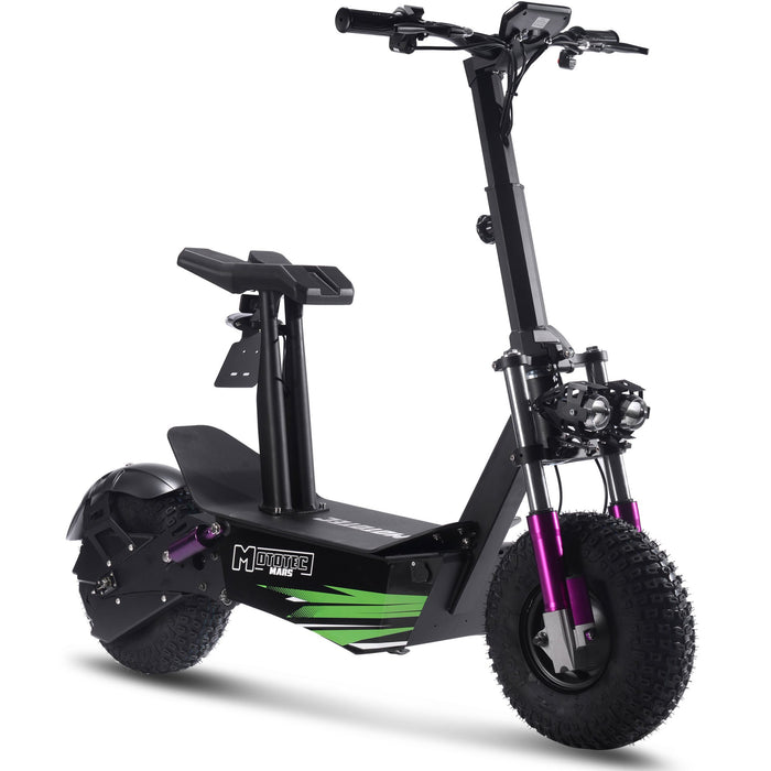 MotoTec Mars 48v 2500w Electric Scooter Black   Top Speed:30 MPH(weight dependent) MT-Mars-2500w_Black