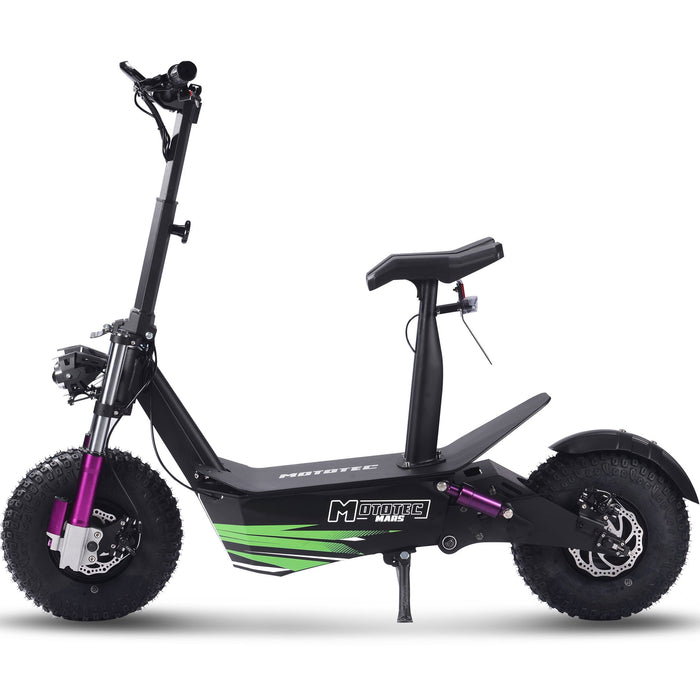 MotoTec Mars 48v 2500w Electric Scooter Black   Top Speed:30 MPH(weight dependent) MT-Mars-2500w_Black