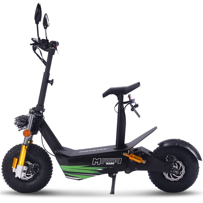 MotoTec Mars 60v 3500w Electric Scooter Black Top Speed: 32 MPH(weight dependent)  MT-Mars-3500w_Black